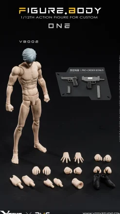 VTOYS Figure*x BMS Posable Figure Body ONE VB002 White Skin 1/12 Action Figure JAPAN
