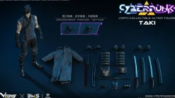 VTOYS Figure*x BMS x CF Cyberpunk Series Samurai Taki 1/12 Action Figure JAPAN OFFICIAL