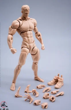 WIND TOYS Super Posable Figure Male Body White 1/12 Action Figure JAPAN OFFICIAL