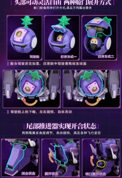 Yilichuangwan Figure*Fruity ROBO Turbo Grape Model Kit JAPAN OFFICIAL